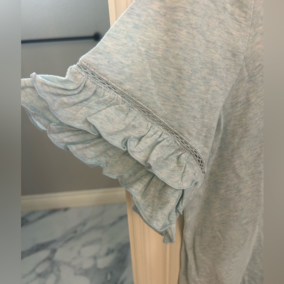 Loft Tiered Ruffle Sleeve Tee - Picture 3 of 5